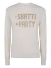 Mc2 Saint Barth Sbatti Party Sweater In Neutral