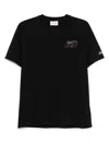 Mc2 Saint Barth Porto Embroidered-motif T-shirt In Black