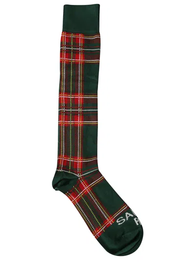 Mc2 Saint Barth Scottish Stocking In Green