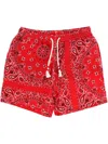 Mc2 Saint Barth Man Swim Shorts With Bandanna Print