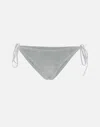 Mc2 Saint Barth Grey Marielle Lurex Swim Briefs In Gray