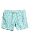 Mc2 Saint Barth Pig-print Drawstring Swim Shorts In Blue
