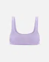 Mc2 Saint Barth Naima Lilac Lurex Bralette Top