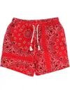 Mc2 Saint Barth Man Swim Shorts With Bandanna Print