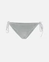 Mc2 Saint Barth Grey Marielle Lurex Swim Briefs In Gray