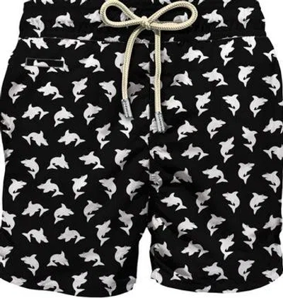 Mc2 Saint Barth Bad Shark Clothing Sea Clothing In Black