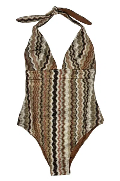 Mc2 Saint Barth Sea Clothing Brown/beige