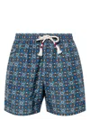 Mc2 Saint Barth Lighting Graphic-print Swim Shorts In Micro Deco