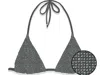 Mc2 Saint Barth Self-tie Crystal Triangle In Silver