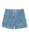 Mc2 Saint Barth Badeshorts Mit Shark Trouble-print In Blau