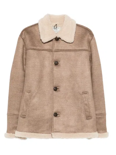 MC2 SAINT BARTH SHEARLING COLLAR COAT