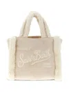 Mc2 Saint Barth Shearling Embroidery Mini Bag In Neutral