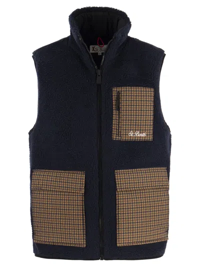 MC2 SAINT BARTH MC2 SAINT BARTH SHERPA WAISTCOAT WITH PATCH POCKETS