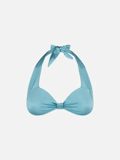 Mc2 Saint Barth Shiny Light Blue Bralette