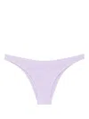 Mc2 Saint Barth Shirred Bikini Bottom In Purple