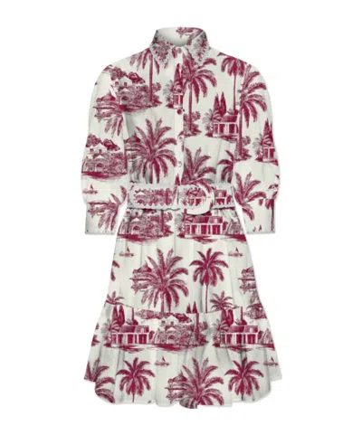 Mc2 Saint Barth Daisi Short Dress With D Belt In Multi