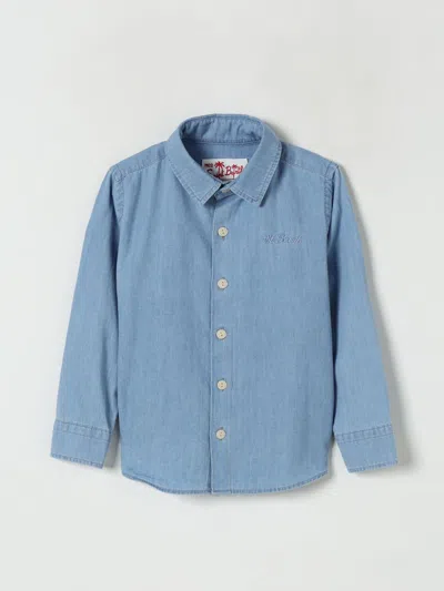 Mc2 Saint Barth Shirt  Kids Color Denim In Blue