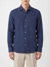 Mc2 Saint Barth Linen Shirt In Blue