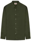 Mc2 Saint Barth Green Regular Solid Shirt In Green