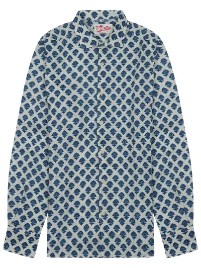 Mc2 Saint Barth Shirt Pamplona In Blue