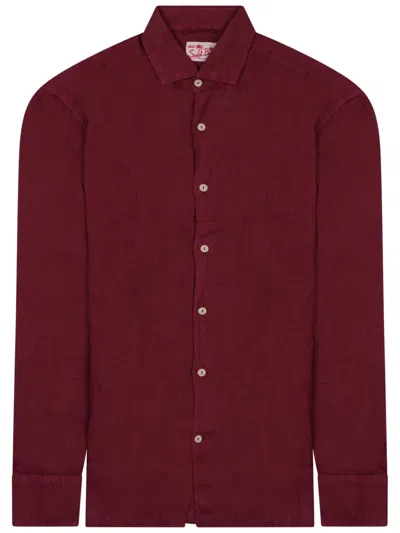 Mc2 Saint Barth Shirt Pamplona In Burgundy