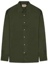 Mc2 Saint Barth Green Regular Solid Shirt In Green