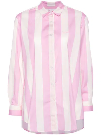 Mc2 Saint Barth Shirt With Logo In Pink