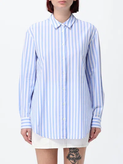 Mc2 Saint Barth Cotton Shirt In Blue