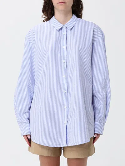 Mc2 Saint Barth Cotton Shirt In Blue