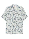 Mc2 Saint Barth 'sifnos' Linen Short-sleeve Shirt