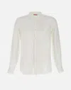 Mc2 Saint Barth Naxos Linen Shirt With Mandarin Collar