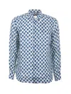 Mc2 Saint Barth Shirts In Celeste/blu