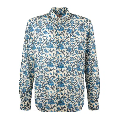 Mc2 Saint Barth Shirts In White, Blue