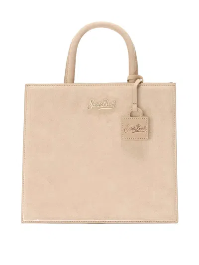 Mc2 Saint Barth Shop Bag Midi In Sand