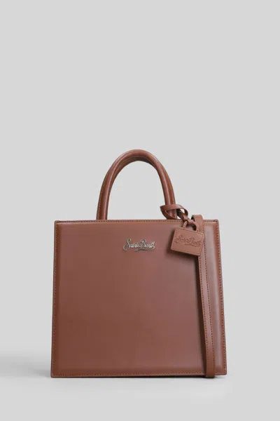Mc2 Saint Barth Shop Bag Midi Tote In Brown