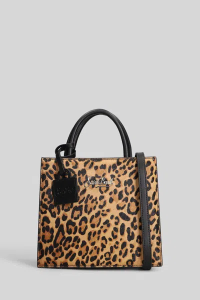 Mc2 Saint Barth Shop Bag Midi Tote In Animal Print