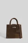 Mc2 Saint Barth Shop Bag Mini Tote In Brown