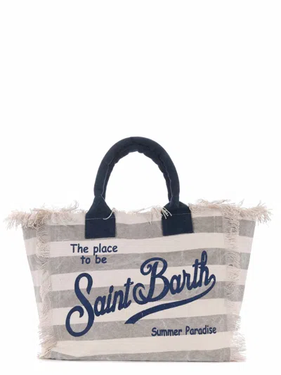 Mc2 Saint Barth Shopping Bag In Gray