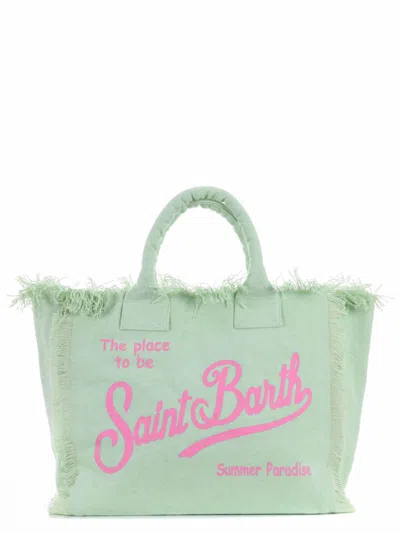 Mc2 Saint Barth Shopping Bag In Verde Acqua