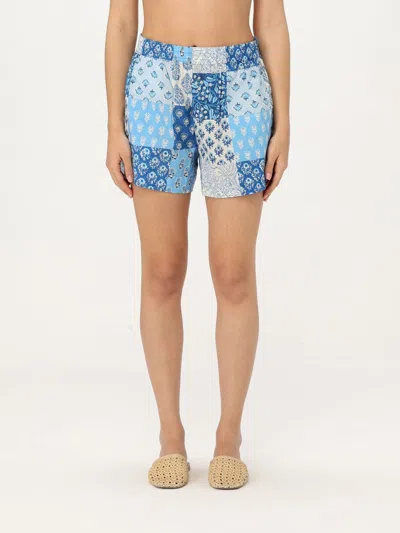 Mc2 Saint Barth Short  Woman Color Gnawed Blue