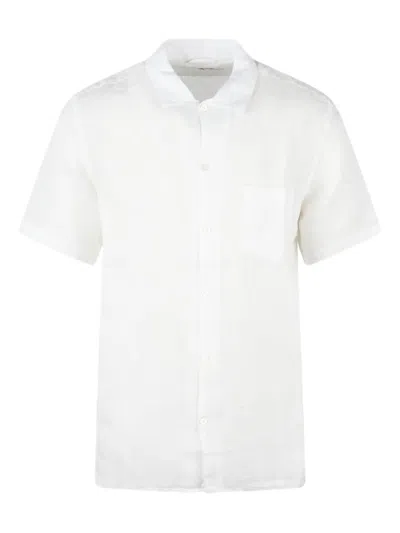 Mc2 Saint Barth Short-sleeve Button-up Shirt In White