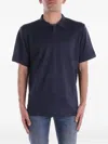 Mc2 Saint Barth Short-sleeve Polo-collar T-shirt In Blue
