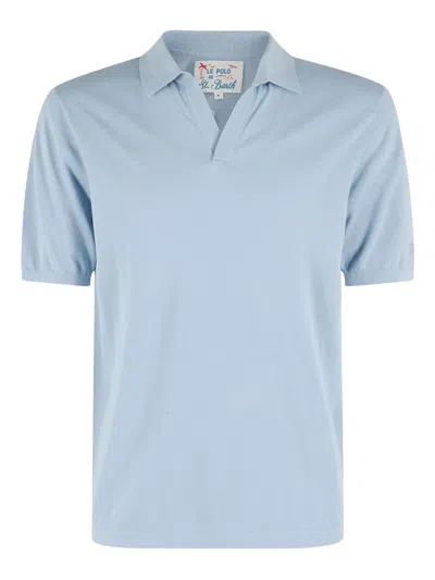 Mc2 Saint Barth Short-sleeved Polo Shirt In Blue