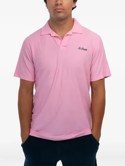 Mc2 Saint Barth Short-sleeved Polo Shirt In Pink