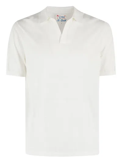 Mc2 Saint Barth Short-sleeved Polo Shirt In White