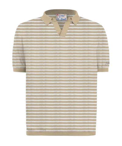 Mc2 Saint Barth Short-sleeved Sweater In Nude