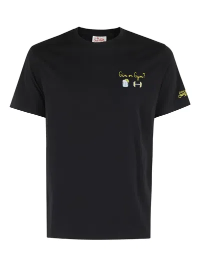 Mc2 Saint Barth Short-sleeved T-shirt In Black