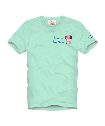 Mc2 Saint Barth Short-sleeved T-shirt In Green