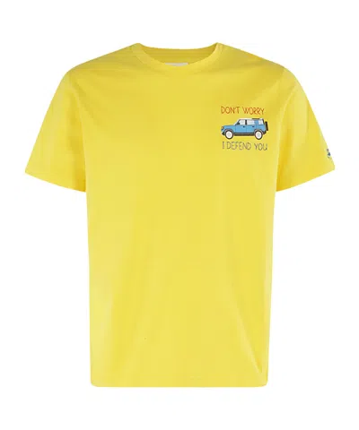 Mc2 Saint Barth Short-sleeved T-shirt In Yellow