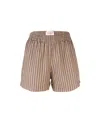 Mc2 Saint Barth Meave Pull-up Shorts Brown